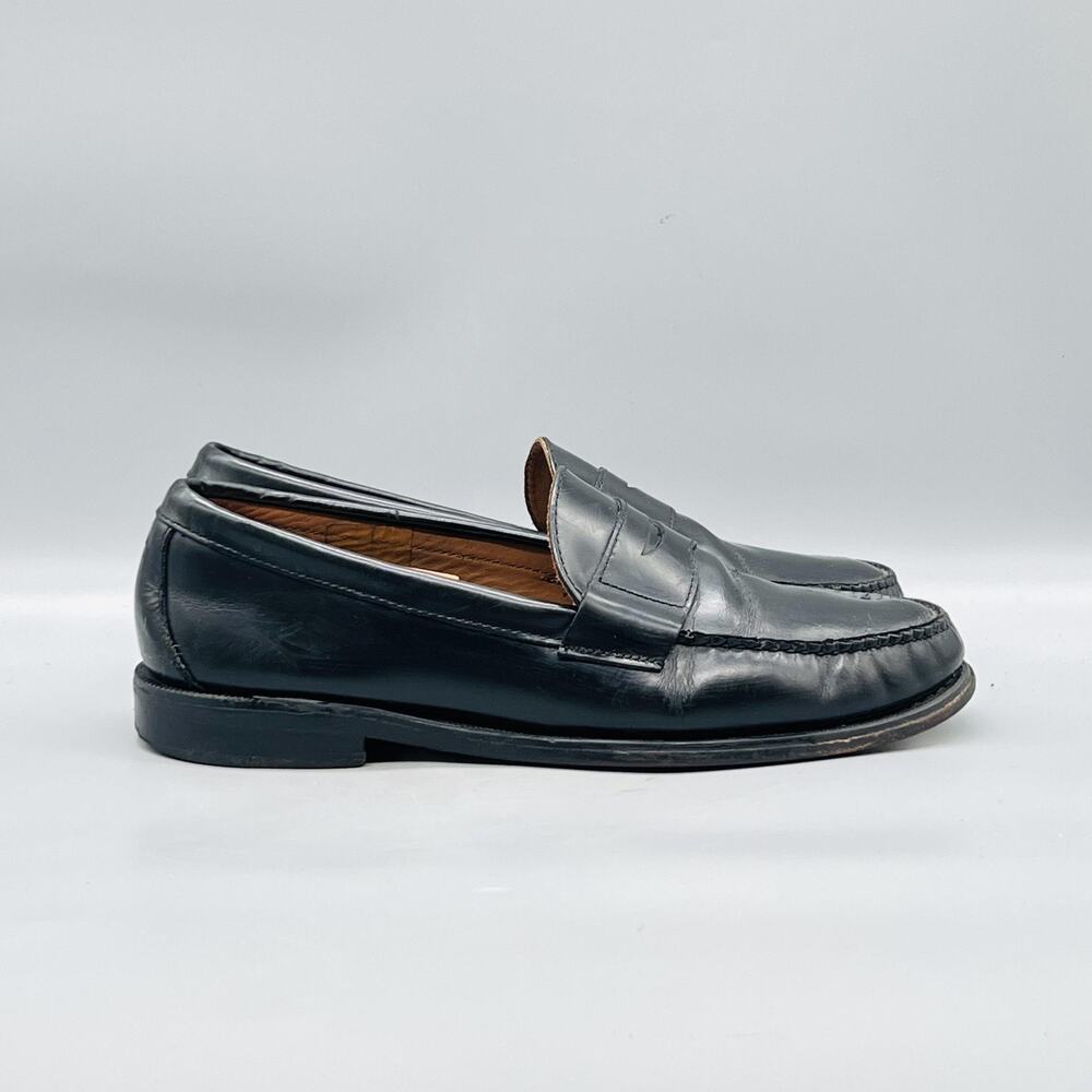 Brooks Brothers Shoes Mens 10.5 Black Leather Penny Loafers Dress Oxford Classic